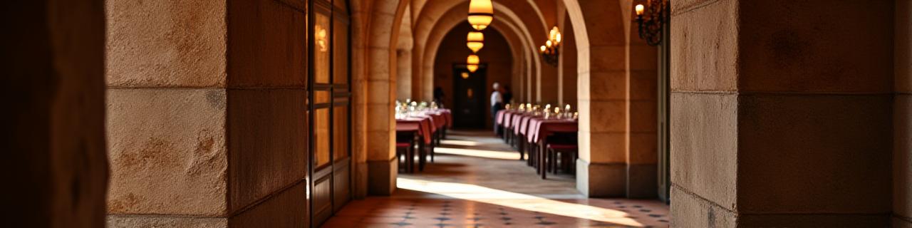 Dettagli architettonici eleganti di Arcata Ristorante